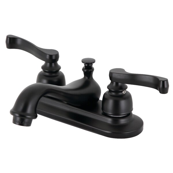 4Inch Centerset Bathroom Faucet, Matte Black